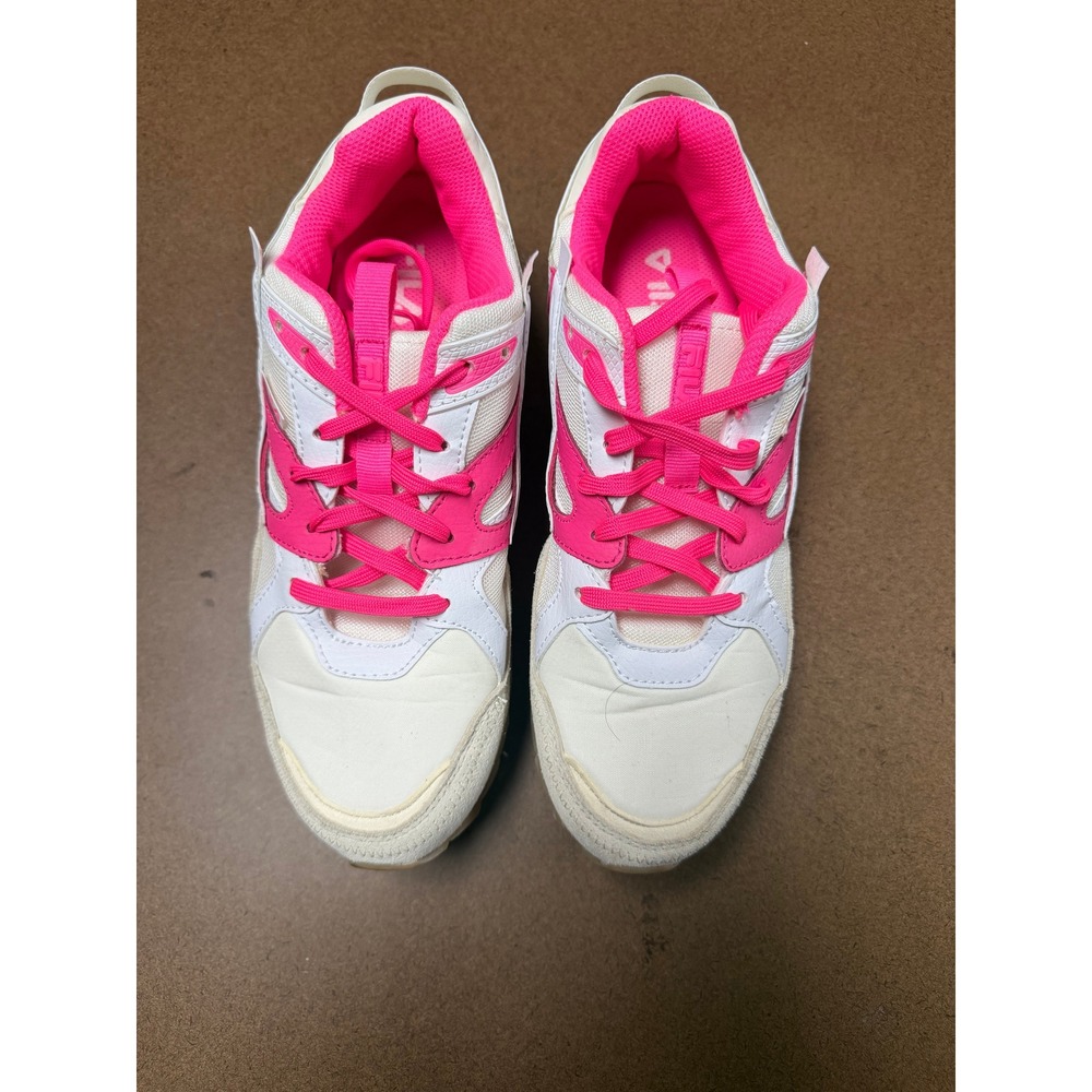 Fila Renno Womens Sneakers Gardenia Pink Glo White 5RM01996-155 Size 10 - Picture 2 of 4